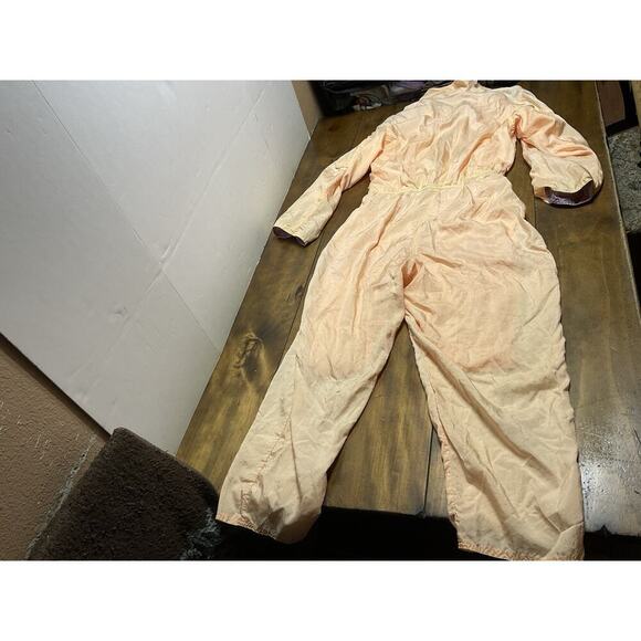 Vintage 90s IXSPA Jamie Sadock Orange Lined Jumpsuit Womens Small - Picture 13 of 16